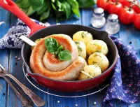 Пазл Картошка с колбасой 