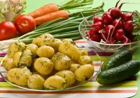 Пазл Картошка с укропом