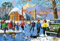 Пазл Каток на озере