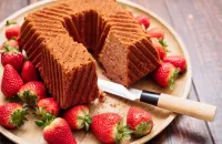 Пазл Кекс с клубникой 