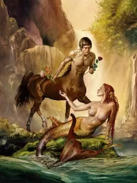 Пазл Кентавр и русалка