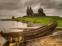 Пазл Деревянная церковь в Кижах