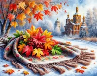 Пазл Кленовые листья