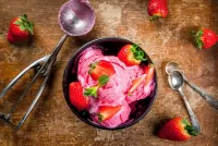 Пазл Клубничное мороженое