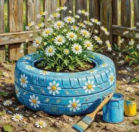 Пазл Клумба