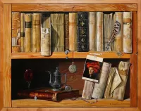 Пазл Книжная полка