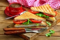 Пазл Кофе и бутерброды