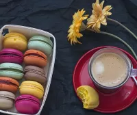 Пазл Кофе и макарон