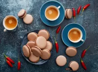 Пазл Кофе и макарон 