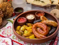 Пазл Колбаски с картошкой 