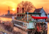 Пазл Колесный пароход