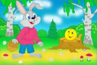 Пазл Колобок и заяц