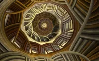 Пазл Коричневая спираль