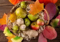 Пазл Корзина с фруктами 