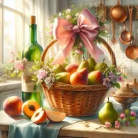 Пазл Корзина с грушами