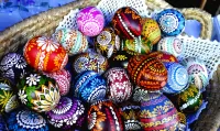Пазл Корзина с крашенками