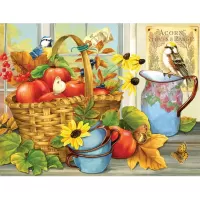 Пазл Корзина с яблоками