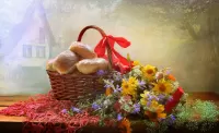 Пазл Корзинка с пирожками