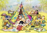 Пазл Кошачий пикник