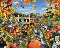 Пазл Кошачий урожай