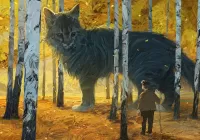 Пазл Кошка и грибник