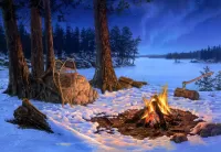 Пазл Костёр