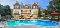 Пазл Коттедж у бассейна