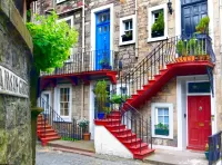 Пазл Красная лестница