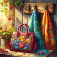 Пазл Красная сумка