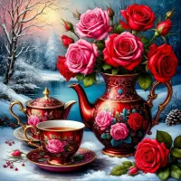 Пазл Красные розы