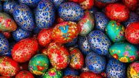 Пазл Красно синие писанки