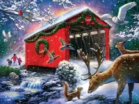 Пазл Крытый мост