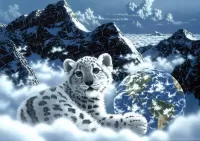 Пазл Кровать из облаков