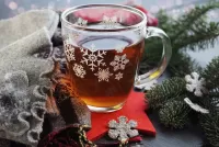 Пазл Кружка со снежинками