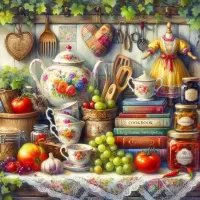 Пазл Кулинарные книги