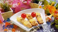 Пазл Курица с ананасами