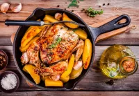 Пазл Курица с картошкой