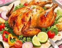 Пазл Курица с овощами 