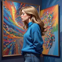 Пазл Курносая художница