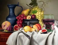 Пазл Кувшин и фрукты 