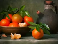 Пазл Кувшин и мандарины