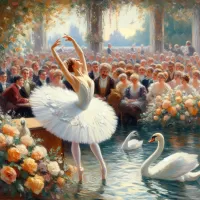 Пазл Лебединое озеро