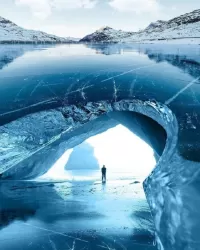 Пазл Ледяное озеро