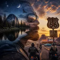 Пазл Легендарная Route 66