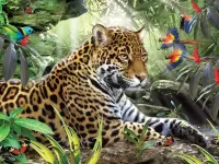 Пазл Леопард 