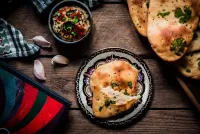 Пазл Лепешки с чесноком