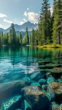 Пазл Лесное озеро