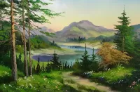 Пазл Летний пейзаж 