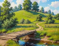 Пазл Летний пейзаж 