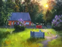 Пазл Летний пейзаж 